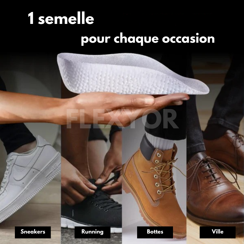 Semelles Orthopédiques Grandissantes Stepup™ - Flexyor