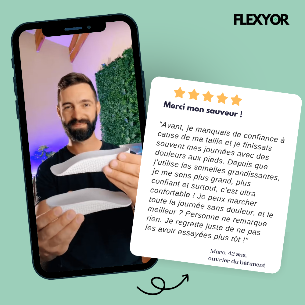 Semelles Orthopédiques Grandissantes Stepup™ - Flexyor