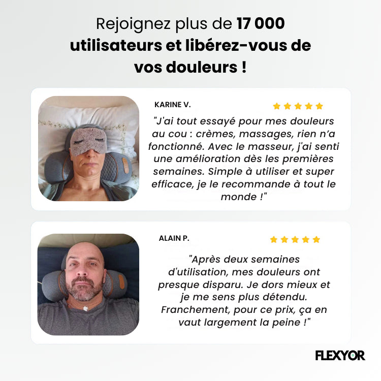 NeckRest - Le Masseur Thermique Cervical 3-en-1