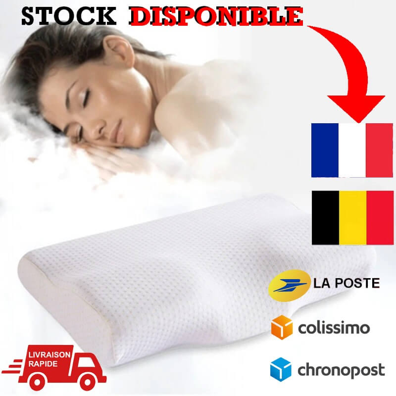 Oreiller Orthopédique Ergonomique, Coussin Memoire de Forme, Oreiller Cervical, Oreiller Therapeutique