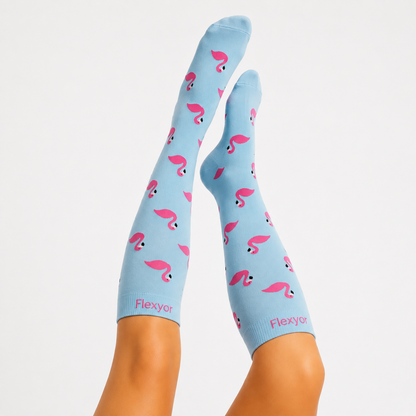 Chaussettes de Compression Fleuries