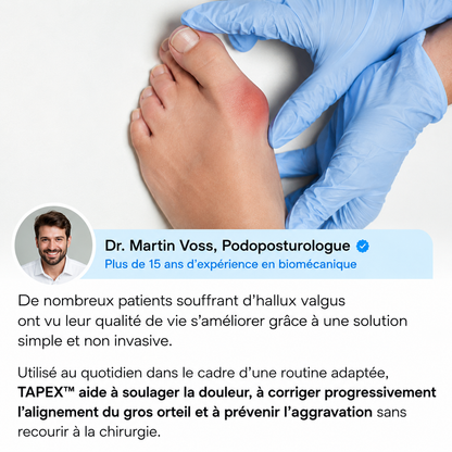 TAPEX™ - Correcteur Hallux Valgus