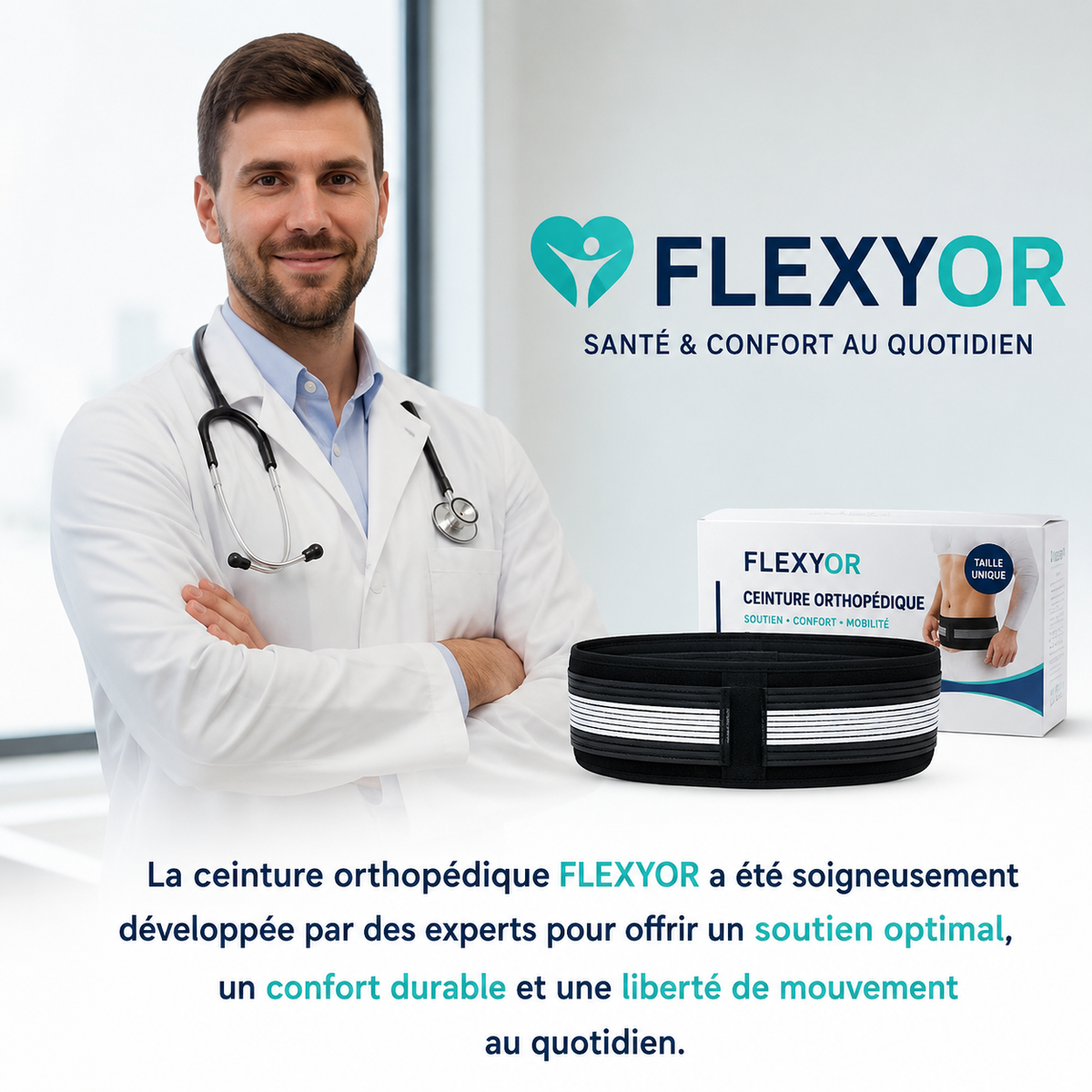 Ceinture de maintien lombaire et bassin