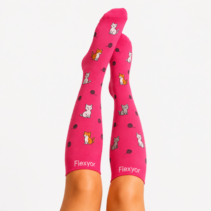 Chaussettes de Compression Fleuries