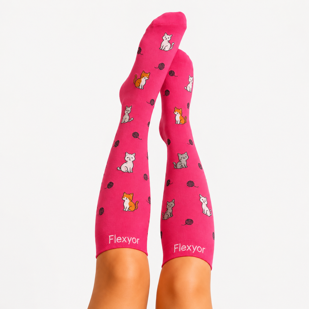 Chaussettes de Compression Fleuries
