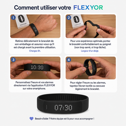 Bracelet Réveil Vibrant Silencieux