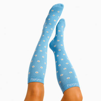 Chaussettes de Compression Fleuries