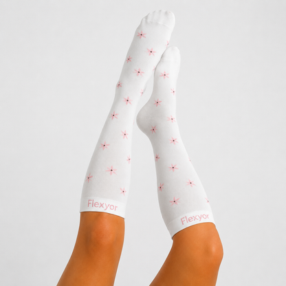 Chaussettes de Compression Fleuries