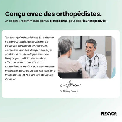 Masseur cervical en action – recommandé par les orthopédistes contre les douleurs cervicales chroniques