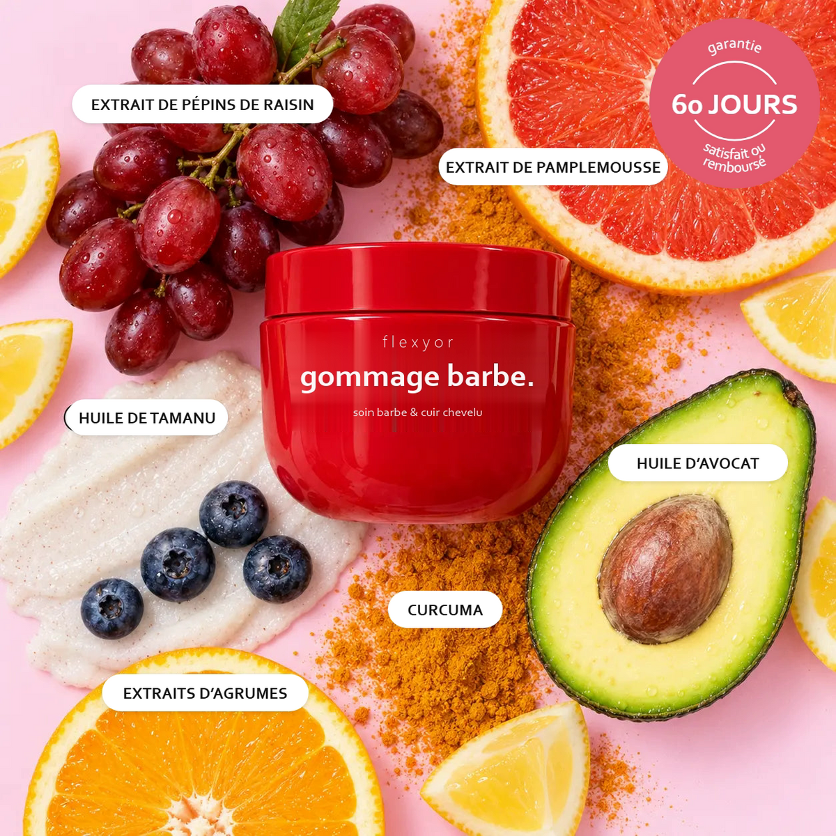 Ingredients du gommage