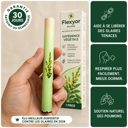 L inhalateur tenu en main