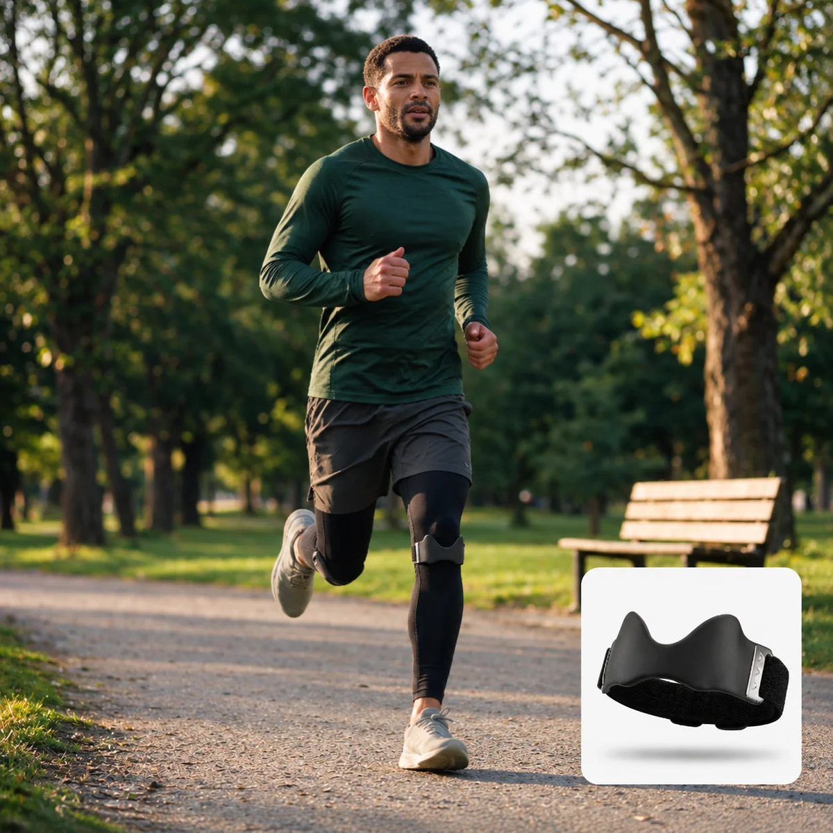 Coureur au parc