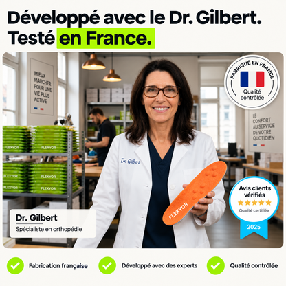 Semelles FLEXYOR présentées en atelier