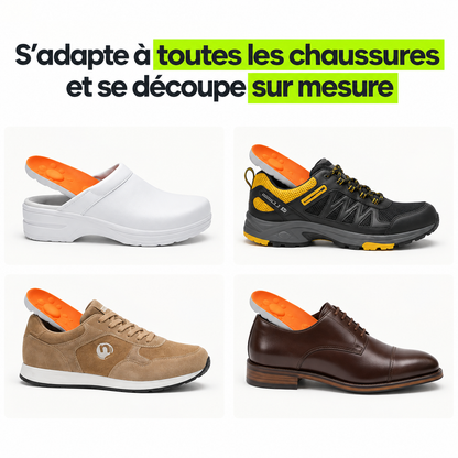 S'adapte à toutes les chaussures et se découpe sur mesure