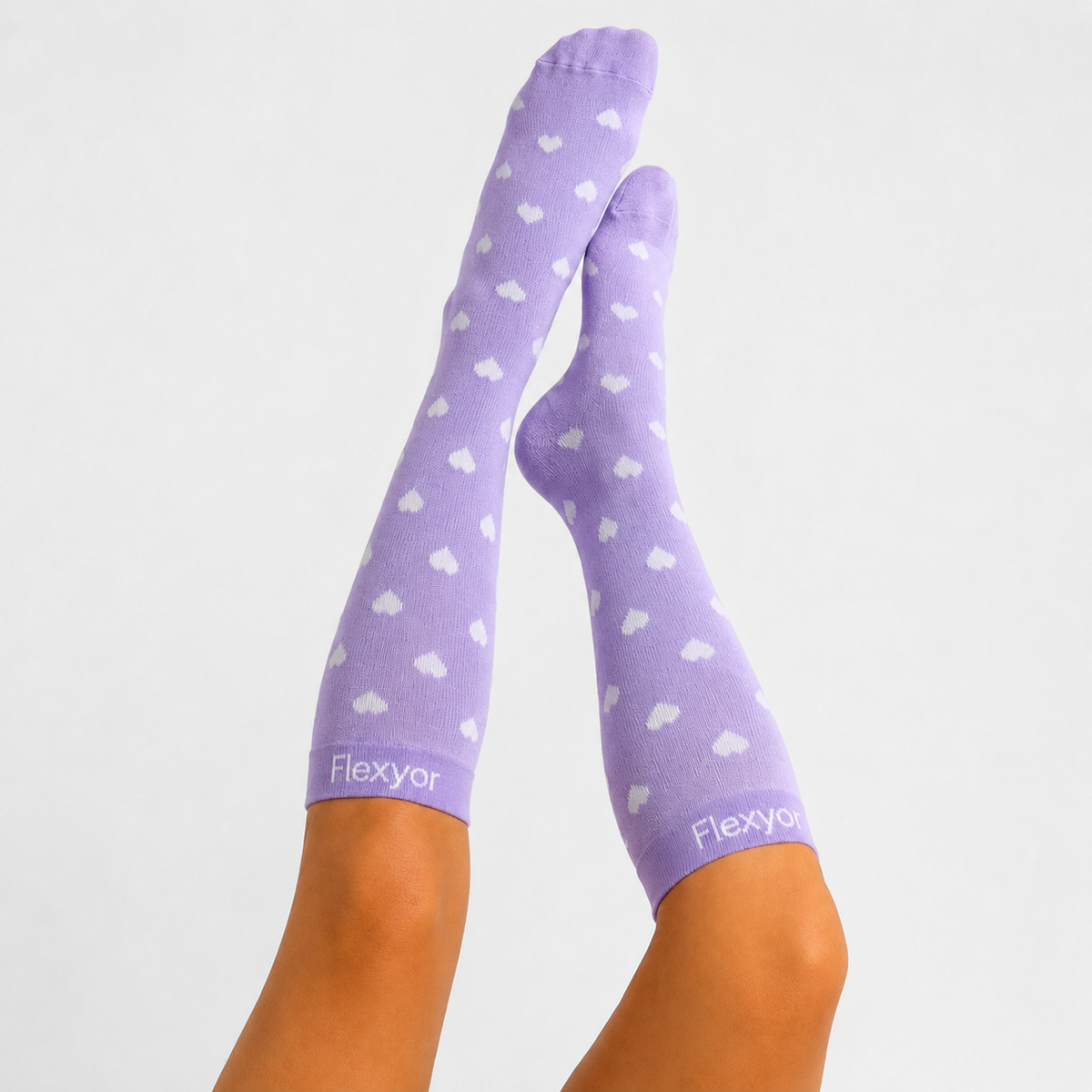 Chaussettes de Compression Fleuries